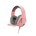 Marvo Scorpion H8618 Tactic 40 USB 2.0 Wired Gaming RGB Headset (Pink)-Speakers-Gigante Computers