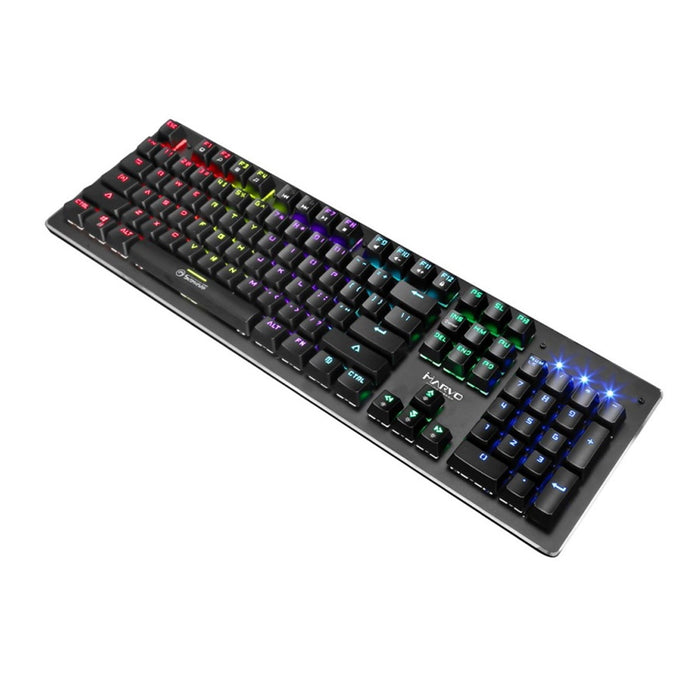 Marvo Scorpion KG909 RGB LED Full Size Mechanical Gaming Keyboard with Blue Switches-Keyboards-Gigante Computers