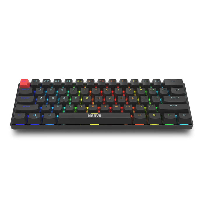 Marvo Scorpion KG933G Saber 61 Wired Mechanical RGB 60% UK Layout Gaming Keyboard (Black)-Keyboard-Gigante Computers