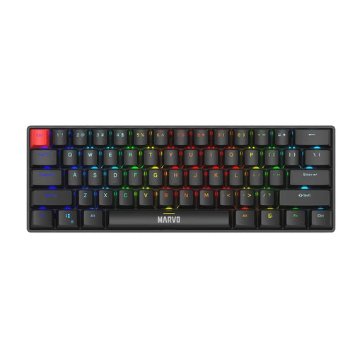 Marvo Scorpion KG933G Saber 61 Wired Mechanical RGB 60% UK Layout Gaming Keyboard (Black)-Keyboard-Gigante Computers