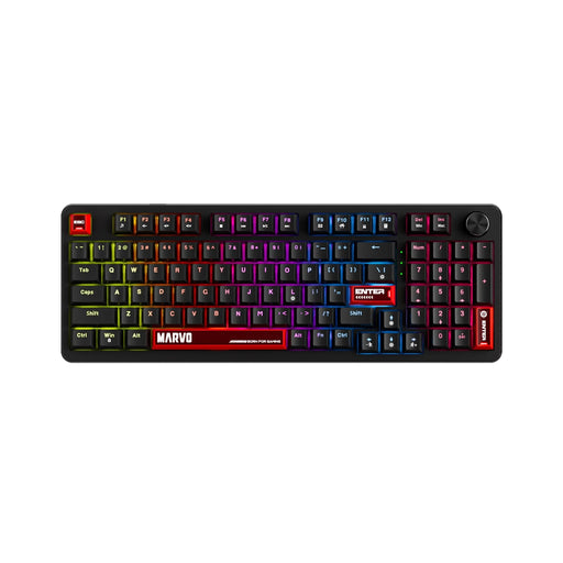 Marvo Scorpion KG937 Arma 98 Wired Hot Swappable Mechanical Backlit UK Layout Gaming Keyboard-Keyboard-Gigante Computers