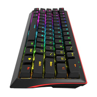Marvo Scorpion KG962-UK USB Mechanical gaming Keyboard with Red Mechanical Switches, 60% Compact Design with detachable USB Type-C Cable, Adjustable Rainbow Backlights, Anti-ghosting N-Key Rollover-Keyboards-Gigante Computers