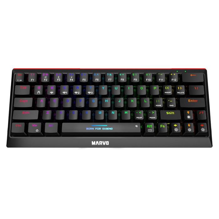 Marvo Scorpion KG962W-UK Wireless Mechanical Gaming Keyboard with Red Switches-Keyboard-Gigante Computers