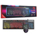 Marvo Scorpion KM409 7 Colour Rainbow LED USB Gaming Keyboard Mouse Set-Bundles-Gigante Computers