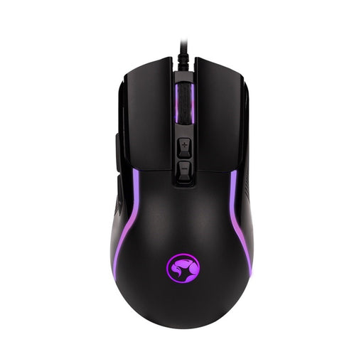 Marvo Scorpion M292-BK Gaming Mouse, USB, 7 LED Colours, Adjustable up to 8000 DPI, Ergonomic Design, Gaming Grade Optical Sensor with 7 Programmable Buttons, Matte Black-Mice-Gigante Computers