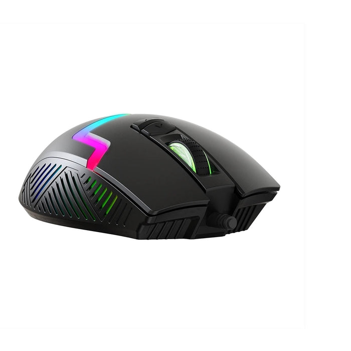 Marvo Scorpion M791W Wireless and Wired Dual Mode Gaming Mouse, Rechargeable, RGB with 7 Lighting Modes, 6 adjustable levels up to 10000 dpi, Gaming Grade Optical Sensor with 7 Buttons, Black-Mice-Gigante Computers