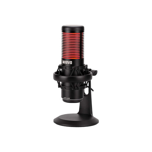 Marvo Scorpion MIC-07 Blast 60 USB RGB Noise Cancelling Wired Gaming Microphone (Black)-Speakers-Gigante Computers