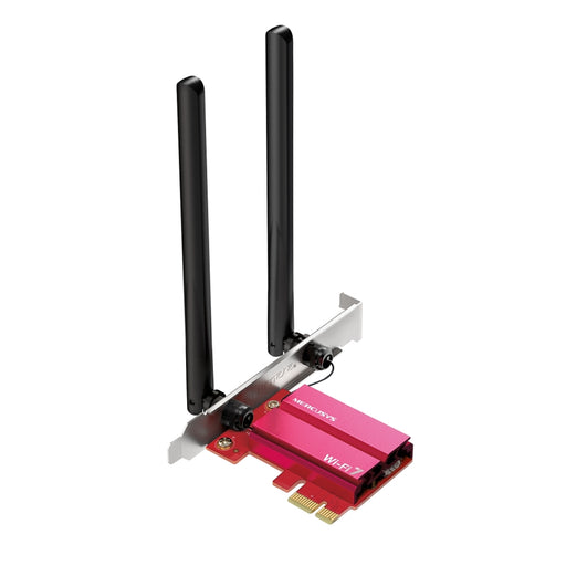 Mercusys MA37BE BE6500 Tri-Band Wi-Fi 7 Bluetooth PCI Express Adapter-Networking-Gigante Computers
