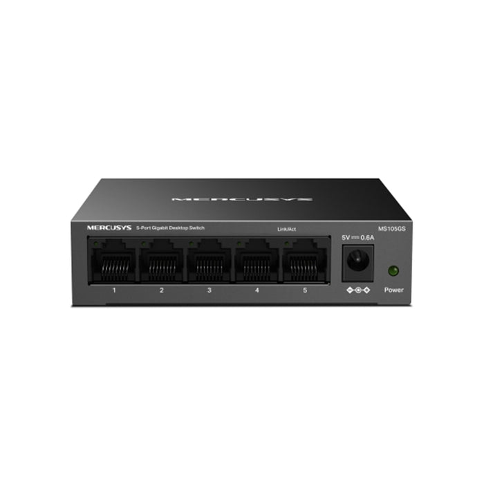 Mercusys (MS105GS) 5-Port Gigabit Unmanaged Desktop Switch, Steel Case-Switches-Gigante Computers