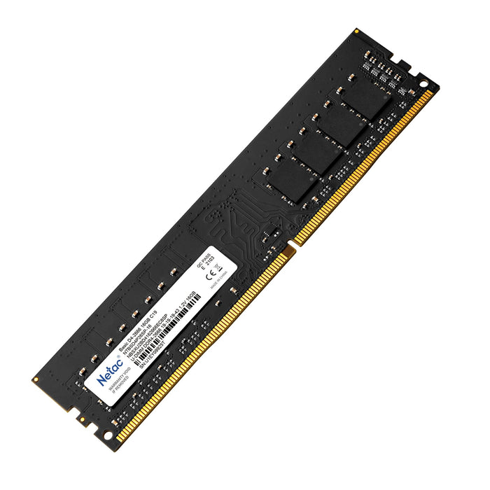 Netac NTBSD4P32SP-16 16GB DIMM System Memory, DDR4, 3200MHz, 1 x 16GB, 288 Pin, 1.35v, CL16-20-20-40-Memory-Gigante Computers