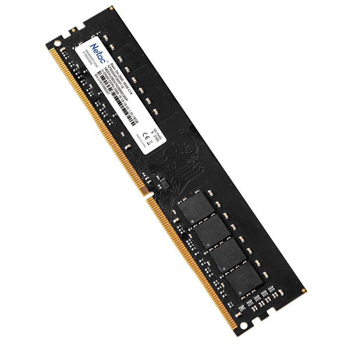 Netac NTBSD4P32SP-16 16GB DIMM System Memory, DDR4, 3200MHz, 1 x 16GB, 288 Pin, 1.35v, CL16-20-20-40-Memory-Gigante Computers