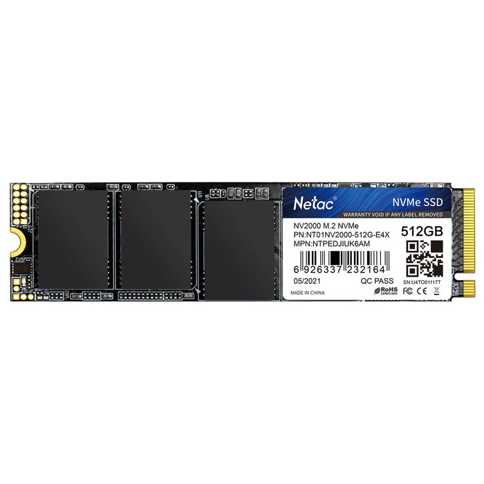 Netac NV2000 M.2 PCIe NVMe 512GB SSD-Gigante Computers