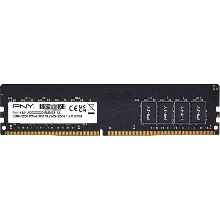 PNY MD8GSD43200-SI 8GB DDR4 3200MHz DIMM Bulk System Memory-Memory - Desktop-Gigante Computers