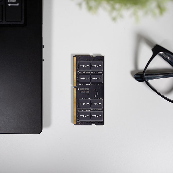 PNY (MN16GBSD43200-SI) 16GB, PERFORMANCE DDR4 3200MHz, SODIMM Notebook Memory, CL22, Single channel-Memory-Gigante Computers