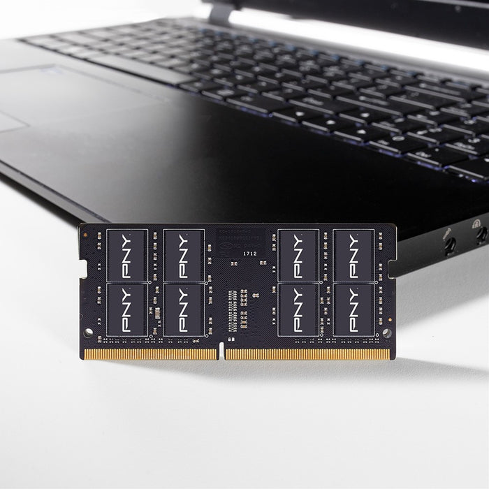 PNY (MN16GBSD43200-SI) 16GB, PERFORMANCE DDR4 3200MHz, SODIMM Notebook Memory, CL22, Single channel-Memory-Gigante Computers