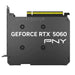 PNY NVIDIA GeForce RTX 5060 8GB GDDR7 Graphics Card, 3840 CUDA Cores, 2280 MHz Core Clock, Single Fan, 3x DisplayPorts / 1x HDMI Port-Graphics Cards-Gigante Computers