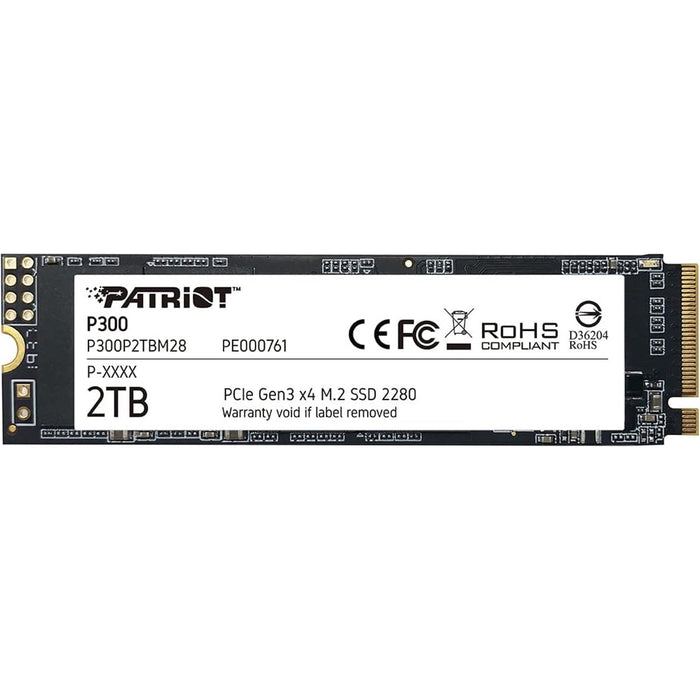 Patriot P300 2TB M.2 2280 PCIe NVMe SSD-Hard Drives-Gigante Computers