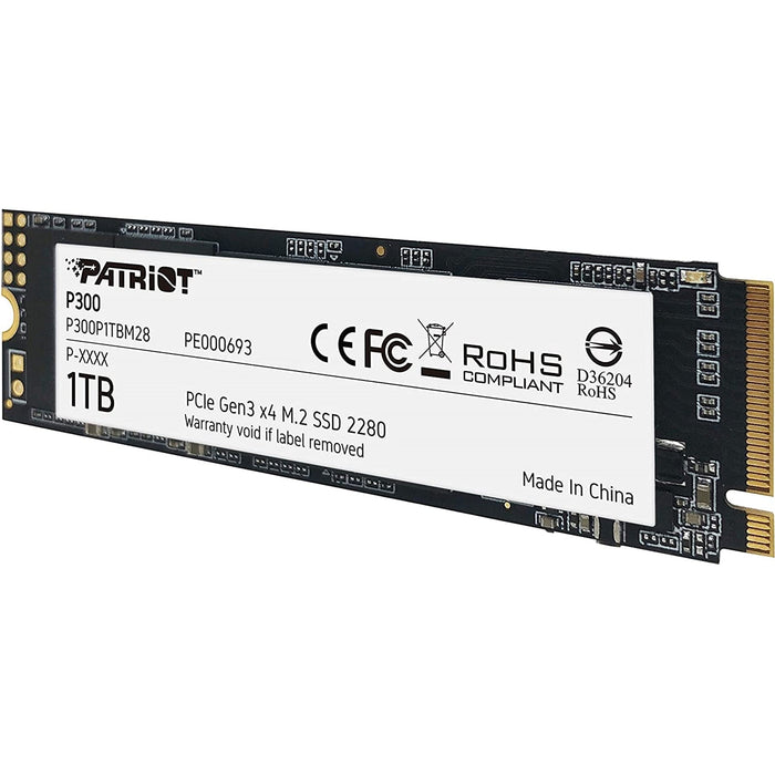 Patriot P300 M.2 PCIe 1TB SSD-Internal Hard Drives-Gigante Computers