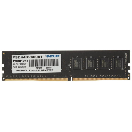 Patriot Signature Line 4GB No Heatsink (1 x 4GB) DDR4 2400MHz DIMM System Memory-System Memory-Gigante Computers