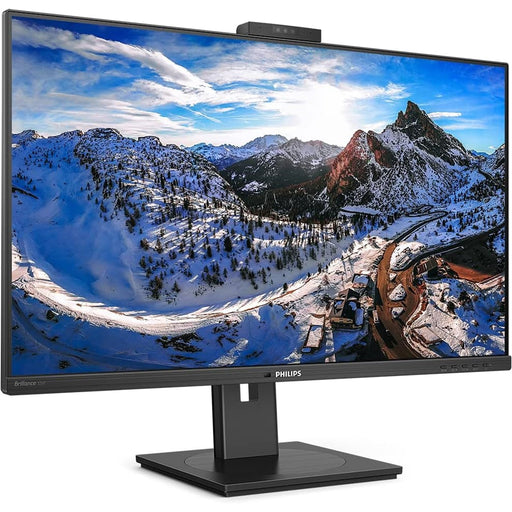 Philips 326P1H/00 USB-C Docking 32 Inch IPS Monitor, QHD, 4ms, 75Hz, Webcam, RJ-45 Ethernet, Displayport, HDMI, Speakers, Height Adjustable, Pivot, Internal PSU-Monitors-Gigante Computers