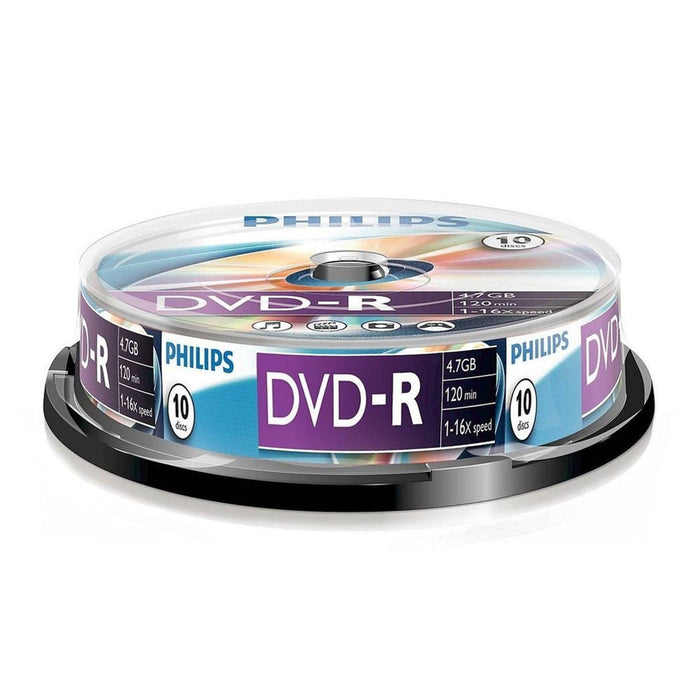 Philips DVD-R 16X 10 PK Spindle-Recordable Media-Gigante Computers
