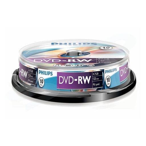 Philips DVD-RW 4X 10PK Spindle-Recordable Media-Gigante Computers