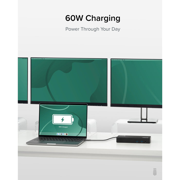 Plugable UD-6950PDZ USB-C Triple Monitor 4K 60W USB-C PD Docking Station-Laptop Docks-Gigante Computers