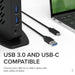 Plugable UD-6950Z Universal Dual Monitor 4K USB-A/USB-C DisplayLink Certified Docking Station-Laptop Docks-Gigante Computers