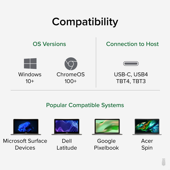 Plugable UD-MSTH2 USB-C Dual HDMI 4K 65W USB-C PD Driverless Docking Station-Laptop Docks-Gigante Computers