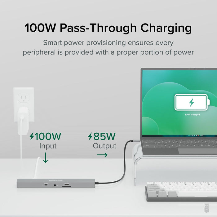 Plugable USBC-11IN1E 11 in 1 Portable USB-C Ethernet Docking Station-Laptop Docks-Gigante Computers