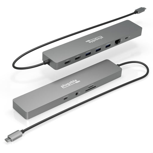 Plugable USBC-11IN1E 11 in 1 Portable USB-C Ethernet Docking Station-Laptop Docks-Gigante Computers