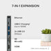 Plugable USBC-7IN1E Portable USB-C Ethernet Docking Station-Laptop Docks-Gigante Computers