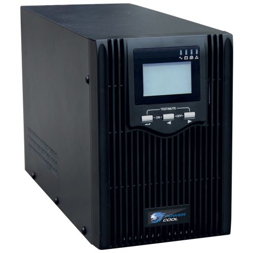 Powercool 2000VA Smart UPS, 1600W, LCD Display, 2 x UK Plug, 2 x RJ45, 3 x IEC, USB-UPS-Gigante Computers