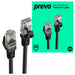 Prevo CAT6-BLK-1M Network Cable, RJ45 (M) to RJ45 (M), CAT6, 1m, Black, Oxygen Free Copper Core, Sturdy PVC Outer Sleeve & Clip Protector, Retail Box Packaging-Cables-Gigante Computers