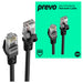 Prevo CAT6-BLK-1M Network Cable, RJ45 (M) to RJ45 (M), CAT6, 1m, Black, Oxygen Free Copper Core, Sturdy PVC Outer Sleeve & Clip Protector, Retail Box Packaging-Network Cables-Gigante Computers