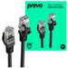 Prevo CAT6-BLK-5M Network Cable, RJ45 (M) to RJ45 (M), CAT6, 5m, Black, Oxygen Free Copper Core, Sturdy PVC Outer Sleeve & Clip Protector, Retail Box Packaging-Network Cables-Gigante Computers