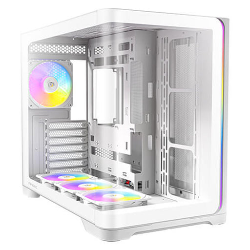 Pure White Gaming Build - Antec C5 Curved Glass RGB lighting, AMD Ryzen 7 7800X3D 8 Core 16 Threads, 5.00GHz Boost, Kingston 32GB White RGB DDR5, 2TB NVMe, Gigabyte RTX5070Ti 16GB White Windows 11 Home-System Builds-Gigante Computers