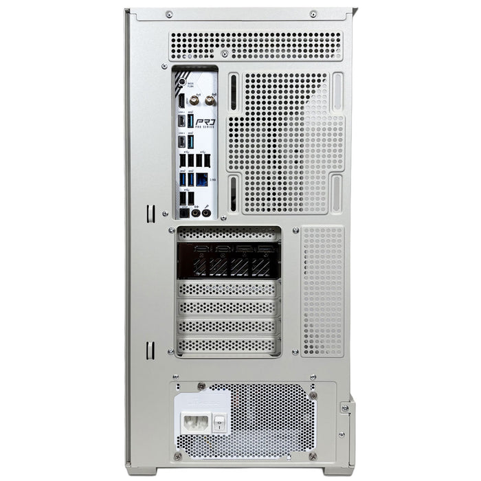 RETRO Gaming Build. Thermal Take etro Case and 360mm Retro CPU Cooler, AMD Ryzen 7 7700X3D, 32GB DDR5, WiFI 7, AMD 9070 XT ICE, 1TB NVMe, Windows 11 Home-System Builds-Gigante Computers