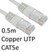 RJ45 (M) to RJ45 (M) CAT5e 0.5m White OEM Moulded Boot Copper UTP Network Cable-Cables-Gigante Computers