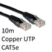 RJ45 (M) to RJ45 (M) CAT5e 10m Black OEM Moulded Boot Copper UTP Network Cable-Network-Gigante Computers