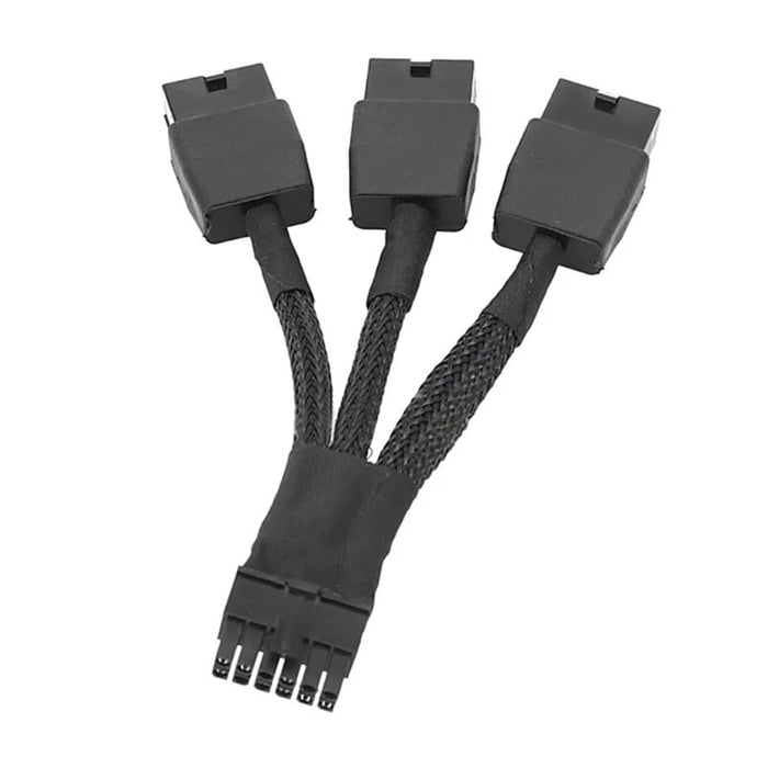Replacement 12VHPWR 12+4Pin PCIE 5.0 to 3x8Pin (6+2P) Power Cable 10cm Braided-Cables-Gigante Computers