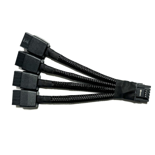 Replacement 12VHPWR 12+4Pin PCIE 5.0 to 4x8Pin (6+2P) Power Cable 10cm Braided-Cables-Gigante Computers