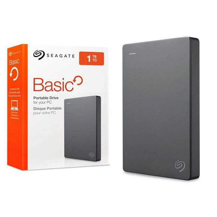 Seagate 1TB Basic Portable External Hard Drive-External Hard Drives-Gigante Computers