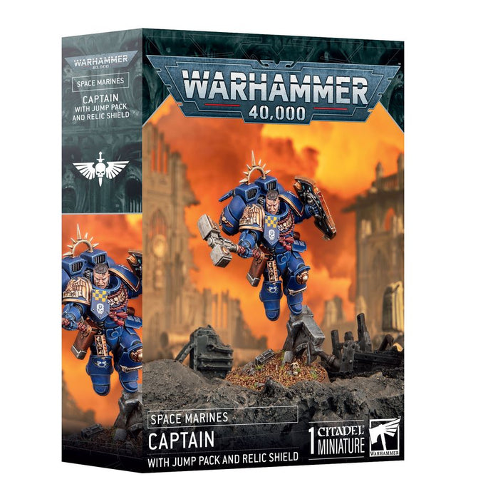 Space Marines: Captain with Jump Pack and Relic Shield-Boxed Games & Models-Gigante Computers