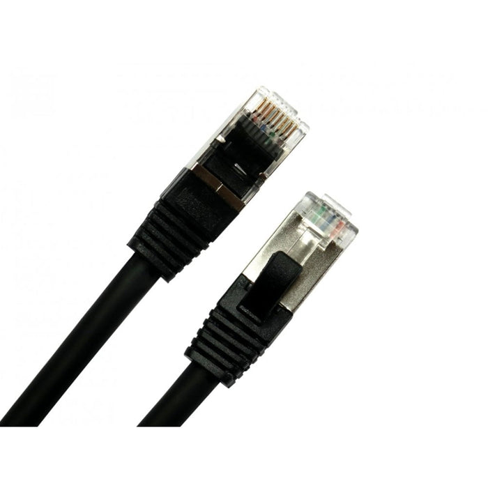 Spire CAT8.1 LSZH 26AWG Network Cable, 1 Metre, 40Gbps LAN, Full Copper, Flush Moulded, Black-Network-Gigante Computers