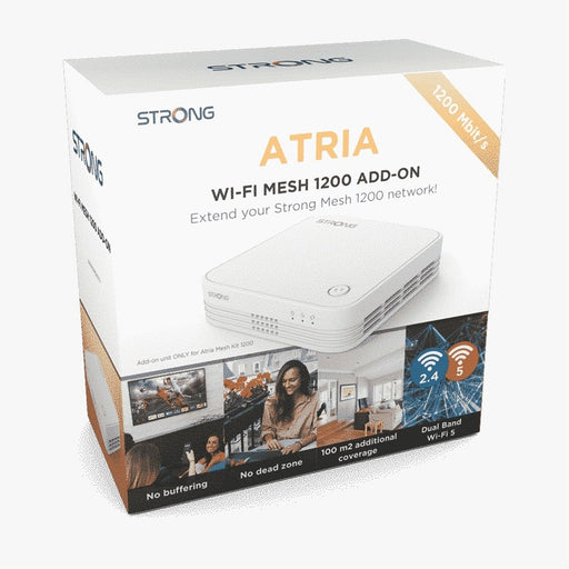 Strong MESH1200ADDUK Whole Home Wi-Fi Mesh System/Additional Unit (1 Pack) - 1,600sq.ft Coverage-Networking-Gigante Computers