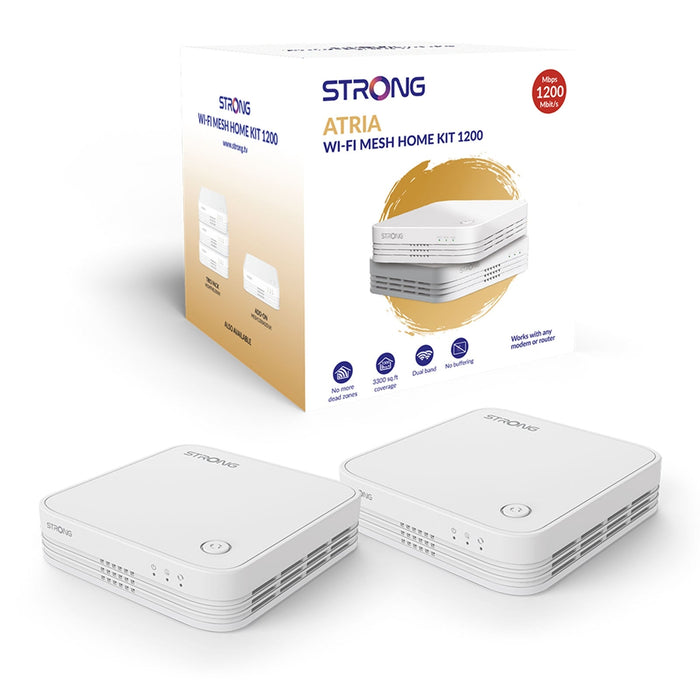 Strong MESHKIT1200UK(DUO) AC1200 Whole Home Wi-Fi Mesh System (2 Pack) - 3,300sq.ft Coverage-Networking-Gigante Computers