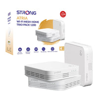 Strong MESHTRI1200UK AC1200 Whole Home Wi-Fi Mesh System (3 Pack) - 5,000sq.ft Coverage-Networking-Gigante Computers