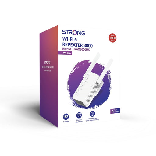 Strong REPEATERAX3000UK AX3000 WI-FI Range Extender/Repeater-Networking-Gigante Computers