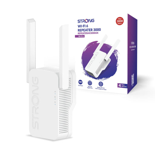Strong REPEATERAX3000UK AX3000 WI-FI Range Extender/Repeater-Networking-Gigante Computers